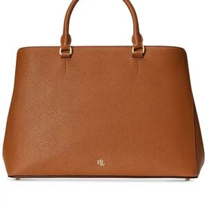 Ralph Lauren Brown Leather Satchel
